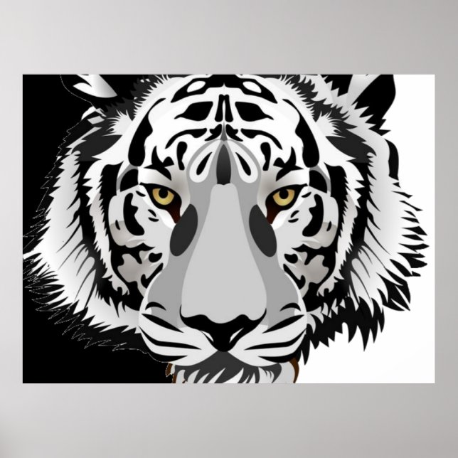 Black White Tiger  Poster (Front)