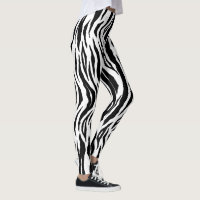 Black White Tiger Stripes Animal Print Pattern