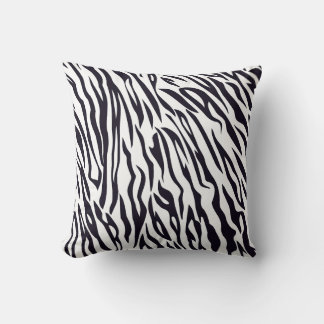Black White Tiger Throw Pillow