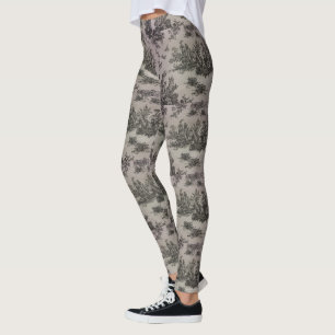 Black & White Toile Print Leggings
