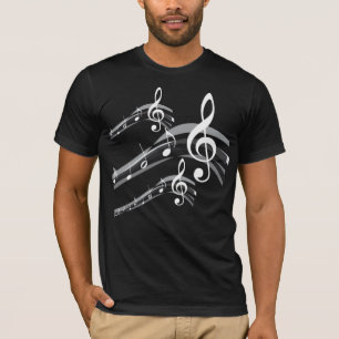 Black & White Treble Clef T-Shirt