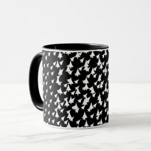 Black  White Trees Combo  Mug