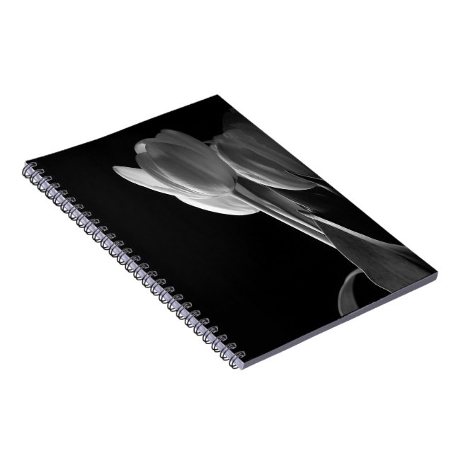 Black & White Tulips Notebook (Right Side)