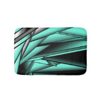 Black White Turquoise Ombre Modern Abstract Art