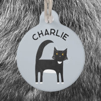 Black White Tuxedo Cat Personalized