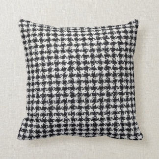 Black & White Tweed patterned pillow