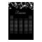 Black White Typography Wedding Seating Chart