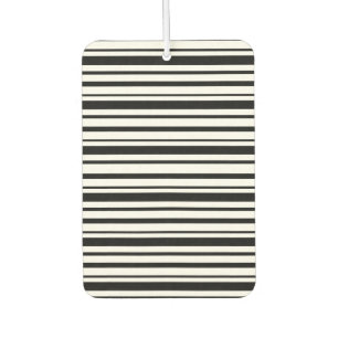 Black & White Uneven Stripes  Air Freshener