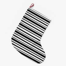 Black & White Uneven Stripes