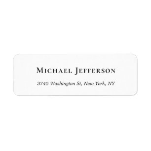 Black White Unique Classical Elegant Plain