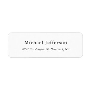 Black White Unique Classical Elegant Plain