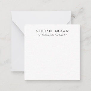 Black White Unique Classical Elegant Plain Card