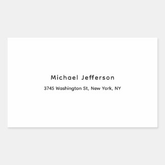 Black White Unique Classical Elegant Plain Sticker