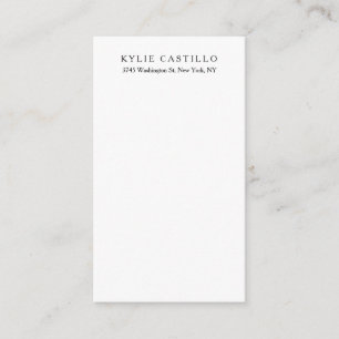 Black White Unique Classical Professional Enclosure Card