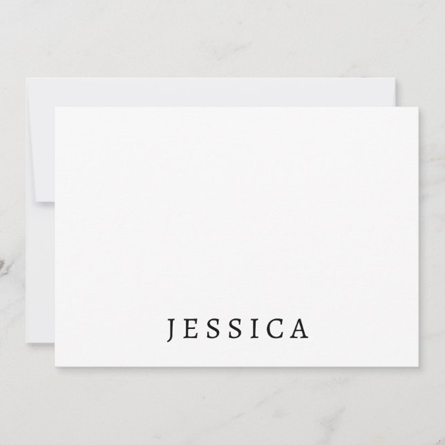 Black White Unique Classical Professional Name (Front)