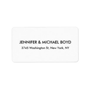 Black & White Unique Retro Style Classical Family Label