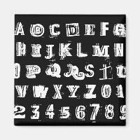 Black & White Urban Graffiti Font ABC & 123