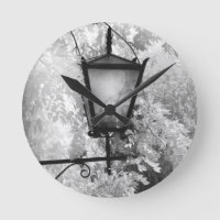Black & White view of light fixture