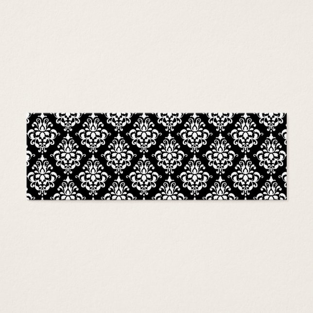 Black White Vintage Damask Pattern 1 (Front)