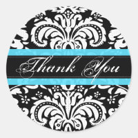 Black & WHite Vintage Damasks Pattern-Monogram