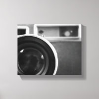 Black & White Vintage Film Camera Offset 8x10