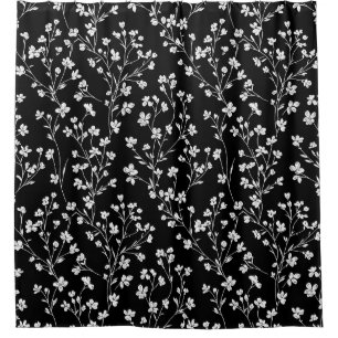 Black White Vintage Floral Seamless Pattern (4)