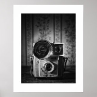 Black & White Vintage Kodak Starmite Poster Print
