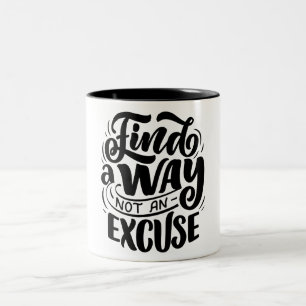 Black White Vintage Quotes Mug