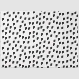 Black & White Watercolor Brushstroke Tissue Paper