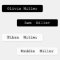 Black white waterproof name labels school daycare