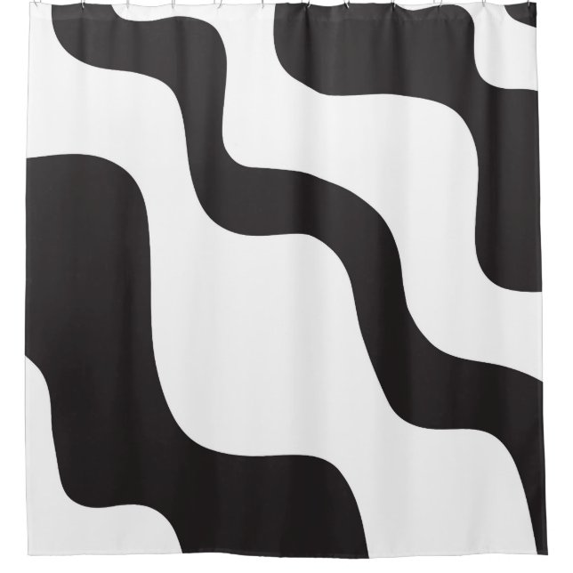 Black & White Wave Abstract Modern Art Chic (Front)