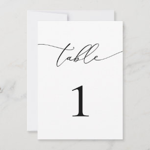 Black & White Wedding/Event Table Number
