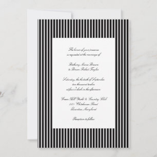 Black & White Wedding Invitations