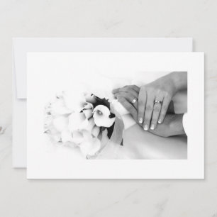 BLACK/WHITE WEDDING PHOTO INVITATION