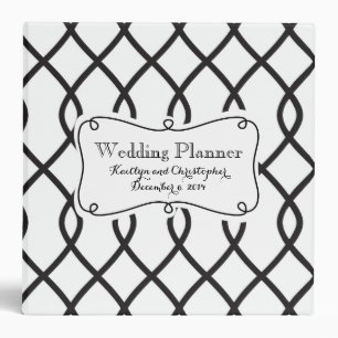 Black & White Wedding Planner Binder