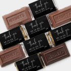 Black & White Wedding Thank You Chocolate