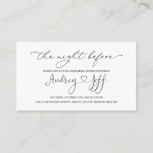 Black White Welcome to the Night Before Enclosure