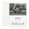 Black & white Will you be my bridesmaid photo card