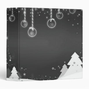 Black & white winter binder