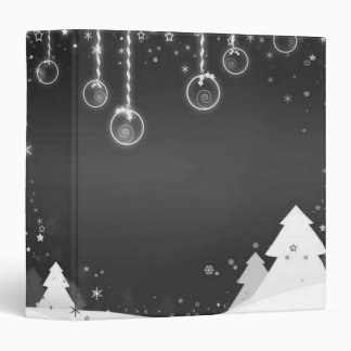 Black & white winter binder