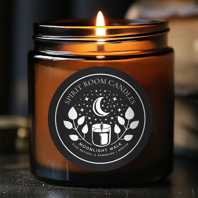 Black & White Witchy Apothecary Candle Label (Creator Uploaded)
