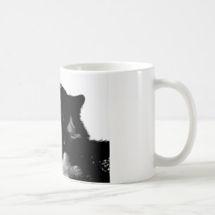 Black & White Wolf Coffee Mug