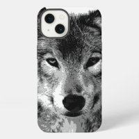 Black & White Wolf Eyes