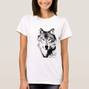Black & White Wolf T-Shirt