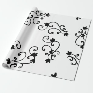 Black & white wrapping paper