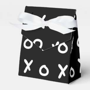 Black & White X O XO X&O's Trendy Cute Favor Box