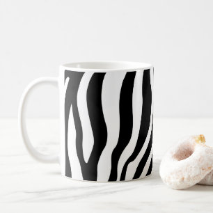 Black White Zebra Print Coffee Mug