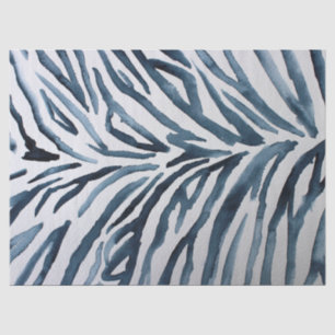 Black White Zebra Print Watercolor Tissue Paper