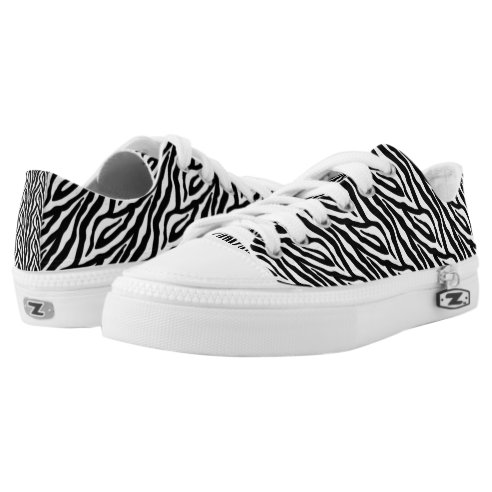 black and white zebra print shoes