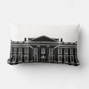 Black Whitehouse Lumbar Pillow
